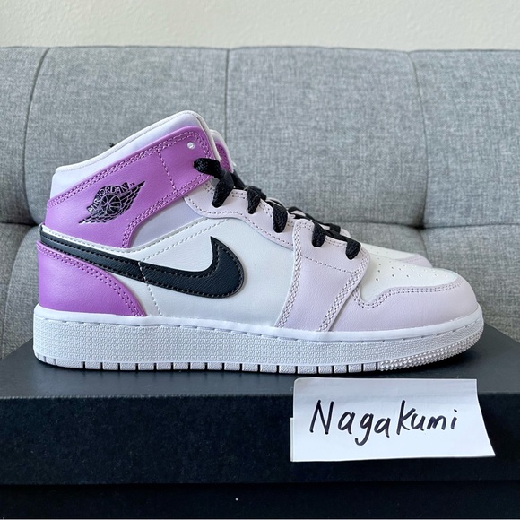 🌸 Nike Air Jordan 1 mid white pink spring shoes - Picture 5 of 5
